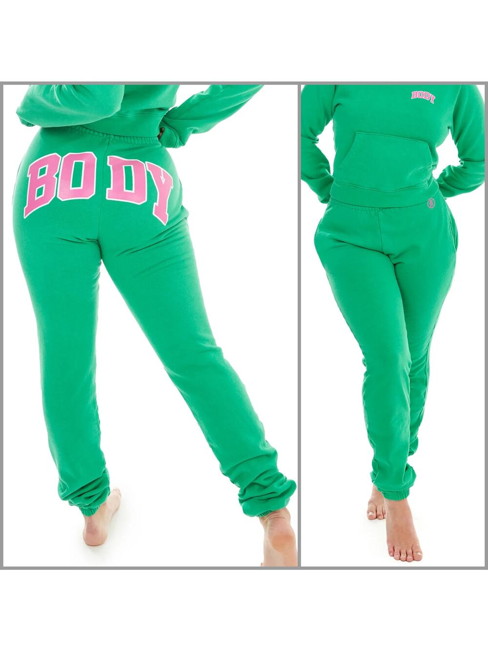 BODY by Raven Tracy Size 2X Backshot Sweatpants Green